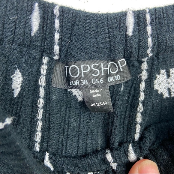 TOPSHOP Off The shoulder Embroidered mini dress - Picture 4 of 10